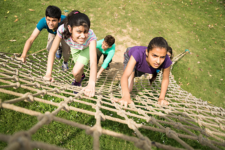 Students on educational tour